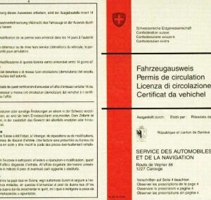 Szwajcarskie Dokumenty Samochodu (tłumaczenie na polski)