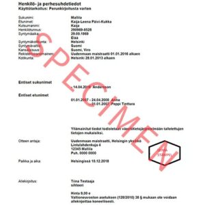 Tłumaczenie przysięgłe zaświadczenia o stanie cywilnym z Finlandii na język polski – online