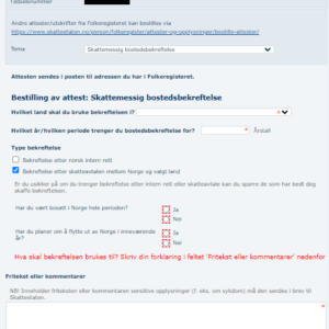 Tłumaczenie przysięgłe certyfikatu rezydencji podatkowej z Norwegii na język polski – online