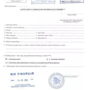 Tłumaczenie przysięgłe zaświadczenia o niekaralności z Polski na język angielski – online