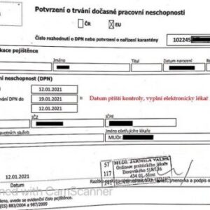 Tłumaczenie przysięgłe zwolnienia lekarskiego z Czech na język polski – online
