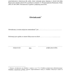 Tłumaczenie przysięgłe zaświadczenia o miejscu zamieszkania z Polski na język niemiecki – online