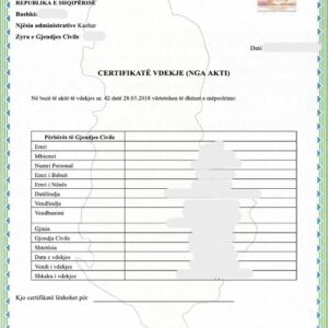 Tłumaczenie przysięgłe aktu zgonu z Albanii na język polski – online