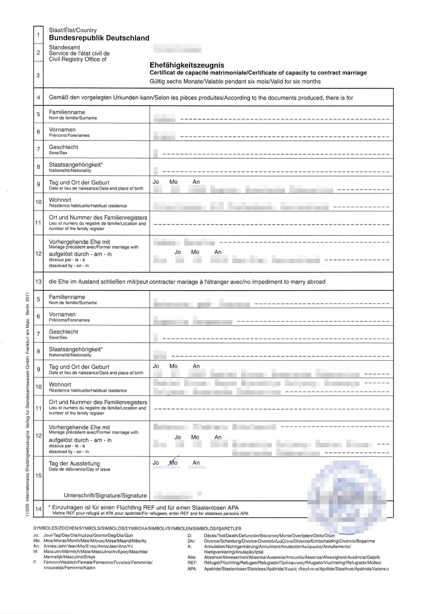 Tłumaczenie przysięgłe zaświadczenia o braku przeszkód do zawarcia małżeństwa z Austrii na język polski – online - obrazek 2