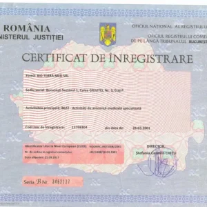 Tłumaczenie przysięgłe wpisu do ewidencji działalności gospodarczej z Rumunii na język polski – online