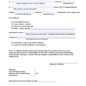 Tłumaczenie przysięgłe zaświadczenia o stanie cywilnym z USA na język polski – online