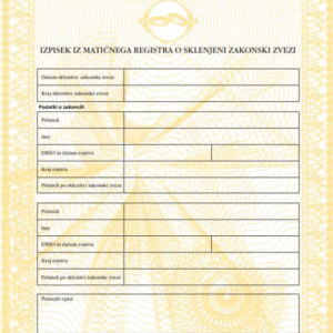 Tłumaczenie przysięgłe aktu małżeństwa z Słowenii na język polski – online