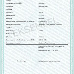 Tłumaczenie przysięgłe aktu małżeństwa z Danii na język polski – online