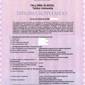 Tłumaczenie przysięgłe dyplomu ukończenia studiów z Estonii na język polski – online