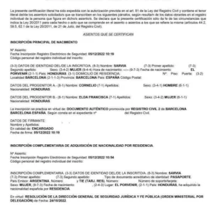 Tłumaczenie przysięgłe aktu urodzenia z Hiszpanii na język polski – online