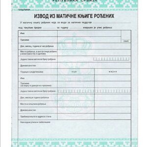 Tłumaczenie przysięgłe aktu urodzenia z Serbii na język polski – online