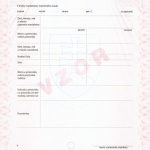 Tłumaczenie przysięgłe aktu małżeństwa z Słowacji na język polski – online