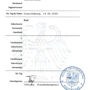 Tłumaczenie przysięgłe aktu urodzenia z Niemiec na język polski – online