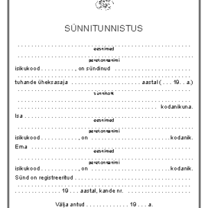 Tłumaczenie przysięgłe aktu urodzenia z Estonii na język polski – online