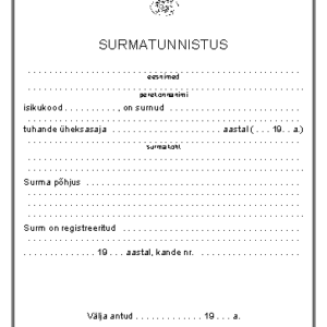 Tłumaczenie przysięgłe aktu zgonu z Estonii na język polski – online